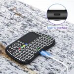 M9 Bluetooth Mini Wireless Keyboard 7 Backlit 2.4g Air Mouse Remote Touchpad