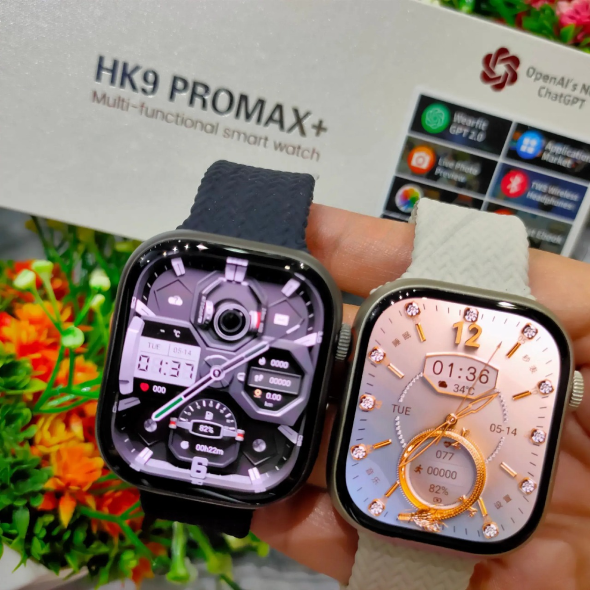 Hk9 Pro Max+ Smartwatch 2.02 Amoled Screen