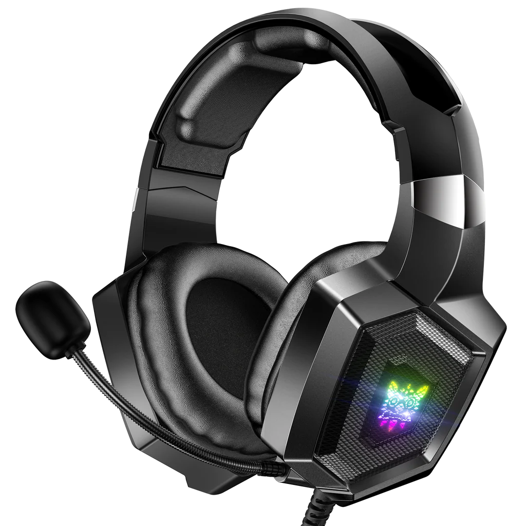 Onikuma K8 Rgb Gaming Headphone Over-ear Headset With Microphone Volume Control Headphones Rgb Led Lights