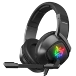 Onikuma K19 Rgb Wired Stereo Gaming Headset True Noise Cancellation, Usb+3.5mm Audio Plug For Ps4/pc/xbox One Controller/laptop, Black