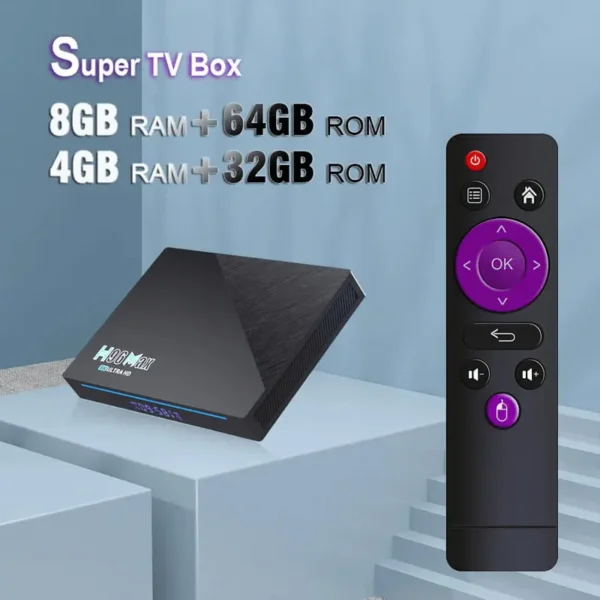 Smart Box H96max 8gb+64gb Quad Core 4k Ulta Hd 11.0v