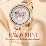 Hw16-chatgpt Long Battery Life 1.27 Inch Display Mini Smartwatch For Women