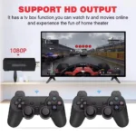 X2 Plus Retro 3d 32000+ Video Games 4k Hd Output Game Stick With 2 Wireless Controllers