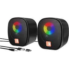 Kisonli X11 Rgb Gamer Pc Mini Usb Speaker With 6w Power