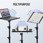 Portable Projector And Laptop Stand Table Tripod (height Adjustable 45-120cm)