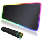 Rgb Gaming Mouse Pad Large (800×300×4mm) Led Mousepad With Non-slip Rubber Base Soft Pad