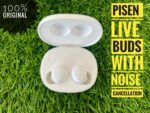 Pisen Buds Live Wireless Bluetooth Earphones with Wireless Charging Case White Model: New